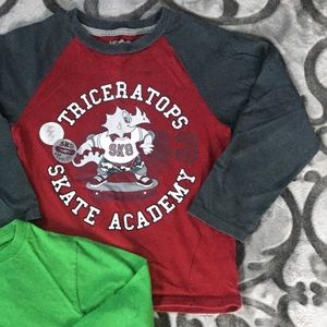 GARANIMALS boys size 7 tee dinosaur skateboarding